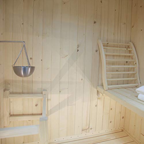 Difusor aromático eléctrico ZJchao sauna 12cm acero y madera