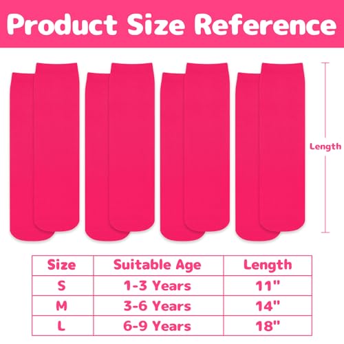 Image of Olreco 4 Pack Kids Soccer Socks Toddler Baseball Socks Youth Boys Football Sock Boys Girls Softball Sock Athletic Accessories