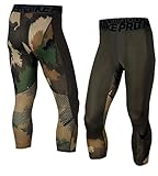 Nike Men's Pro Hypercool Printed 3/4 Training Tights 904632 325 (l)