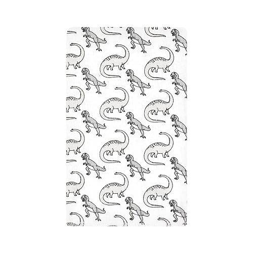 Image of Hudson Baby Unisex Baby Cotton Flannel Burp Cloths 10-Pack, Neutral Dino World, One Size