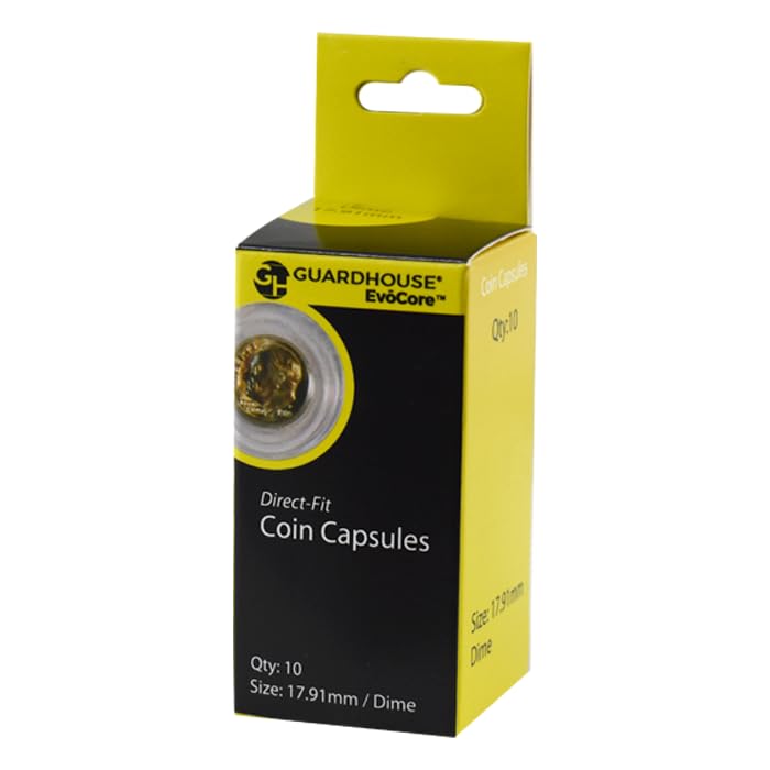 Capsules pour pièces de monnaie 18 mm Guardhouse de collection | Rangement et protection numismate