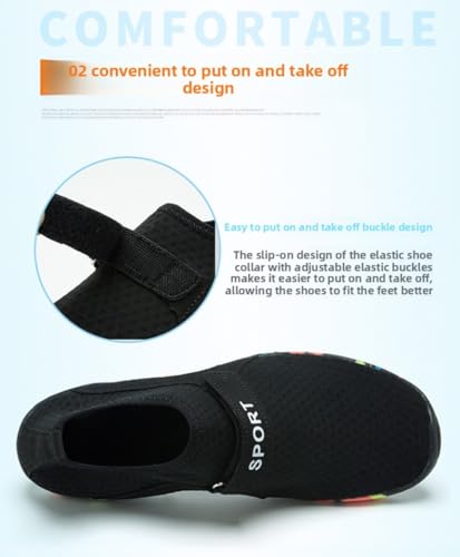 Sim Racing Shoes for Men Game Cockpits Euro Truck GT Karting- Home Gaming Enhanced Grip Sock Slippers Slip On Barefoot Driving Shoes with Hook & Loop Comfort Wear Grippy No-Slip Sole for Petal Control4