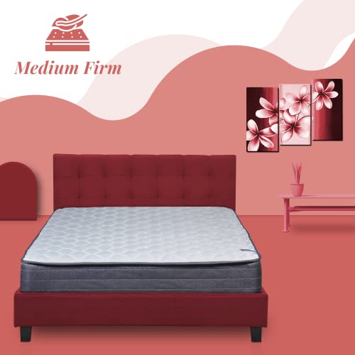 Greaton 8" Medium Firm Mattress, Comfortable Bed Mattresses Help Sleep Faster, Innerspring Support System Relieve Pain And Stress, Queen #TOP3
