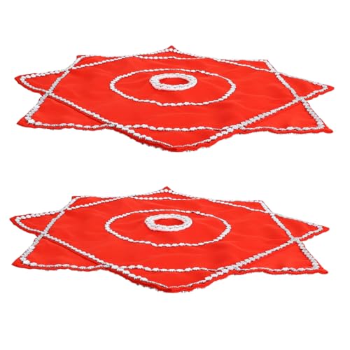 BESPORTBLE Dancing Scarves Reusable Party Handkerchief Prop Sequin Design for Stage Performance