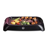 iCucina Flat Electric Griddle Nonstick for Pancakes, Eggs, Quesadillas, Electric Indoor Kitchen Grid