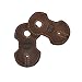 Rustic Leather Headphone Wrap 2-Pack Handmade by Hide & Drink :: Bourbon Brown