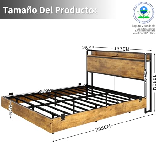 Opiniones de Estructuras de cama , listamos los 10 mejores. 20 Imagen adicional