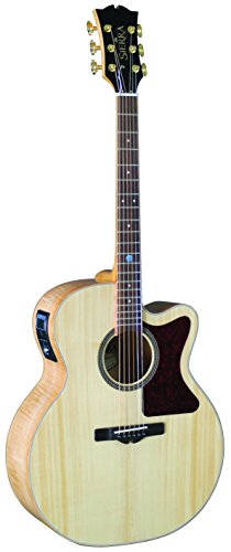 Sierra SJS98CE Tahoe Jumbo Acoustic Guitar, Natural