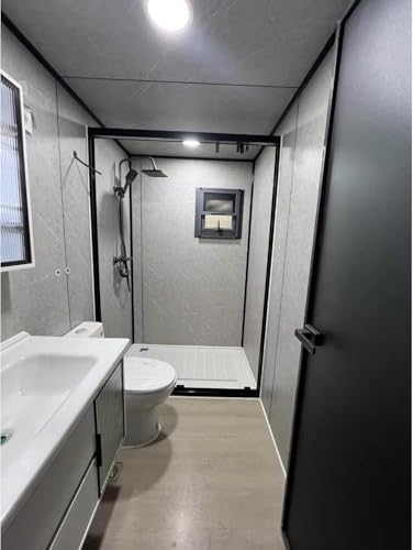 40ft Prefabricated Folding Tiny Home for Sale Mobile Modular Container House Expandable Cabin with 1-3 Bedrooms 1 Living Room 2 Bathrooms Kitchen Kit for Family Outdoor Living or Office Use - Image 6