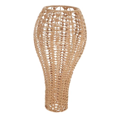 ULDIGI Rustic Lamp Shades Woven Lampshades Small Pendant Light Cover Handmade Lampshade Outdoor Floor Lamp