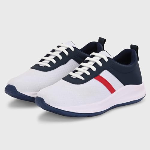 Image of Centrino Urban Sneakers for Man | Shoes for Men Stylish | Casual Lightweight Lace-Up Canvas Walking Shoes | Cushioned Insole | Breathable Comfortable Anti-Skid Sole | Trendy Mens Shoes for City Walks (6823)
