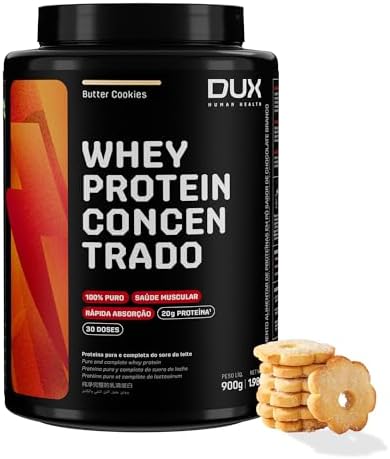 DUX HUMAN HEALTH Whey Protein Concentrado 900g Butter Cookies – V...