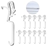 Clips for Hunter Douglas Blinds, 12Pcs Clear Valance Clips Replacement Parts for Hunter Douglas Country Woods and Faux Wood Blinds (Measures 3' Top to Bottom, 2-9/16' Clamp Area)