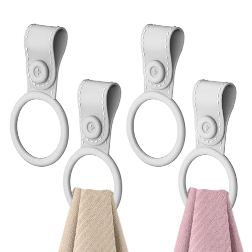 4 Pack Silicone Kitchen Towel Holder, Hanging Kitchen Towels; Dish