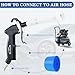 LusterCare Tornado Car Cleaning Gun with Replacement Air Gun Blower Blasts Away Dirty and Air Dry from Surface Works