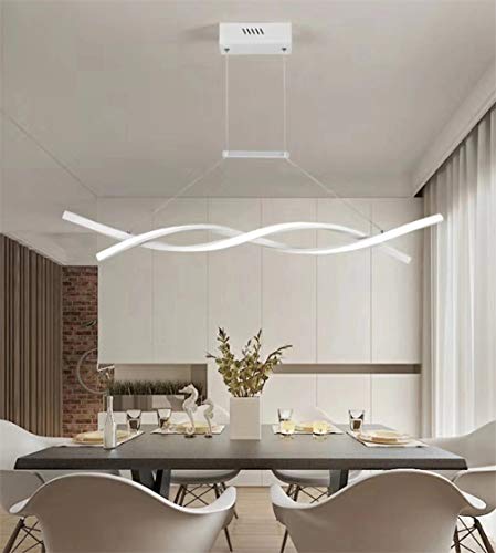 Plafonnier LED suspendu télécommandé à intensité variable pour éclairage de cuisine - 2