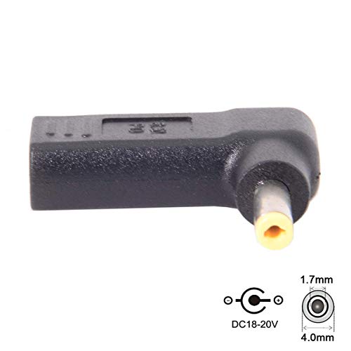 CY USB 3.1 Type C USB-C to DC 4.0x1.7mm Adapter PD Emulator Trigger 90 Degree Angled