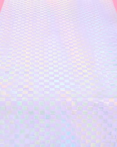 xo, Fetti Purple + Iridescent Checkered Washable Tablecloth - 9 ft. | Unicorn Birthday Party Decorations, Pink Girl Table Cloth, Y2K ERAS Decor, Pastel Table Cover