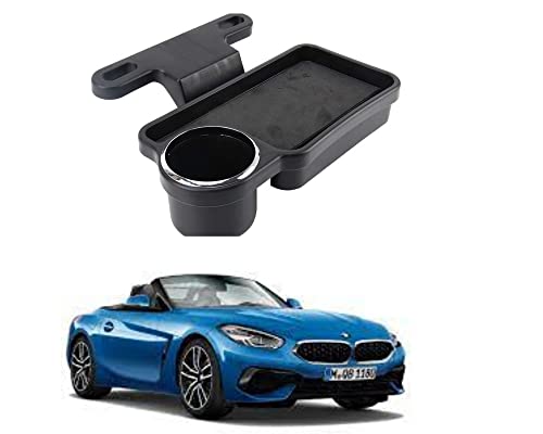 Image of Oshotto (FT-04) Foldable Car Auto Headrest Rear Back Seat Table Drink Food Cup Tray Holder Compatible with BMW Z4