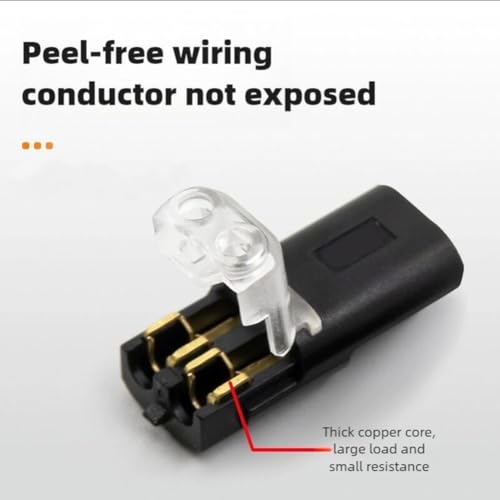 Connecteur électrique d'amarrage 2 broches étanche pour câbles LED - 6