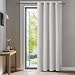 Deconovo Room Darkening Thermal Insulated Blackout Grommet Window Curtain Panel for Bedroom, Greyish White, 42x84 Inch, 1 Panel