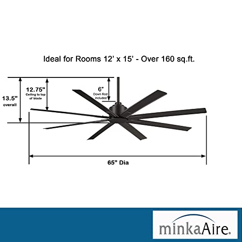 Minka-Aire F896-65-CL Xtreme H2O 65 Inch Outdoor Ceiling Fan with DC Motor in Coal Finish Minka-Aire F896-65-CL Xtreme H2O 65 Inch Outdoor Ceiling Fan with DC Motor in Coal Finish