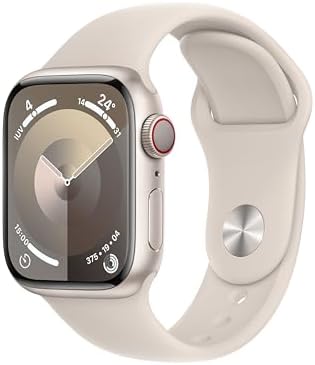 Apple Watch Series 9 [GPS + Cellular, 41mm] - Starlight Aluminum ...