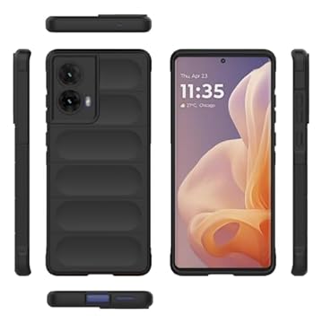 Capa compatível com Motorola Moto S50 Neo, capa macia para celular TPU compatível com Motorola Moto G85 5G XT2427-1 XT2427-2 XT2427-3 preta