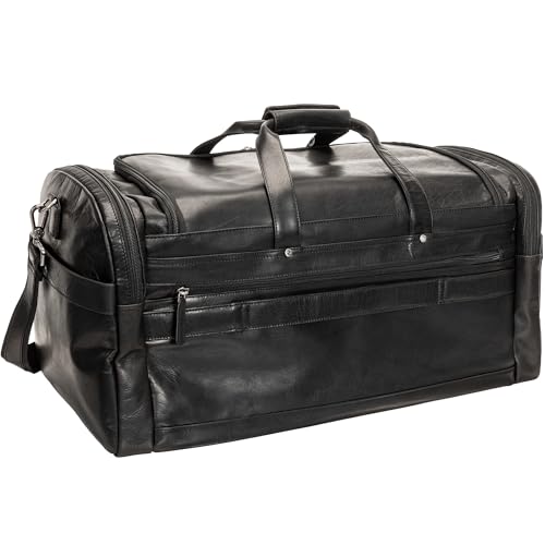 Mancini Buffalo Large Duffle Bag, Black, Black2