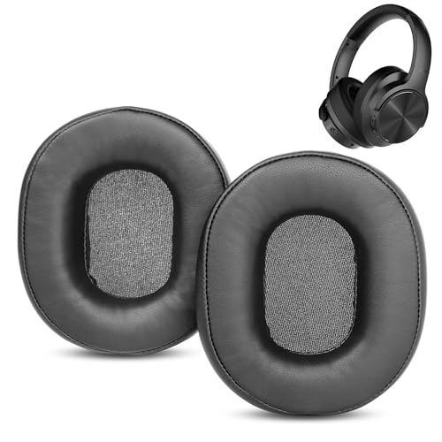 Almohadillas profesionales de repuesto compatibles con auriculares Mixcder E9 con cuero agradable para la piel y espuma viscoelástica miniatura 1