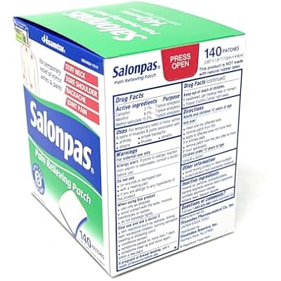 Hisamitsu Salonpas Pain Relieving Patches 140 Patches Per Box