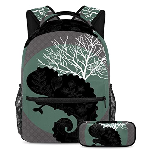 Sac à dos silhouette d'animal 29.4x20x40cm avec trousse ergonomique