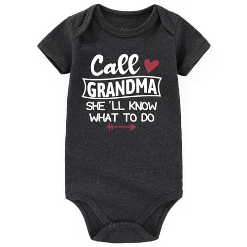 Image of Grandma Baby Clothes For Girl Boy Gender Neutral Newborn infant Romper Funny Baby Bodysuits