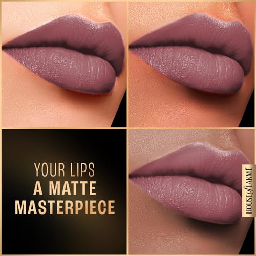 Image of Lakme Forever Matte Liquid Lip Colour, Long-Lasting Liquid Lipstick, Lightweight & Transferproof, Smudgeproof - Pink Dust 5.6ml (Pack of 2)