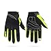 Produktbild Motorrad-Handschuhe Herren Racing Moto Motocross Reithandschuhe Motorrad Breathable Sommer voller Finger Guantes Handschuhe Motorradhandschuhe Sommer (Color : Yellow, Size : M)