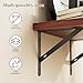 SUPERJARE Wall Mounted Floating Shelves, Set of 2, Wide Display Ledges, Deep, Large Storage Rack for Room/ Kitchen/ Office - Cherry Walnut,11.8