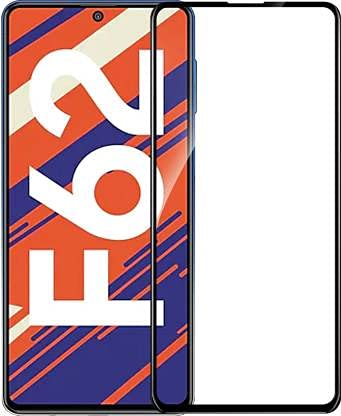 Image of VZZR?'s D+ / 11D Tempered Glass for Samsung Galaxy F62 / Samsung Galaxy Note 20 (Black) Edge to Edge, 9H, 2.5D, 0.3mm, Full Glue, Full HD, Cover /Case Friendly Anti Scratch Screen Protector Guard with Easy Installation Kit