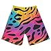 innewgogo Rainbow Fashion Leopard Toddler Baby Boy Girl Cotton Pull-On Shorts Elastic Waist Kids Pants Casual Jogger Shorts 3T