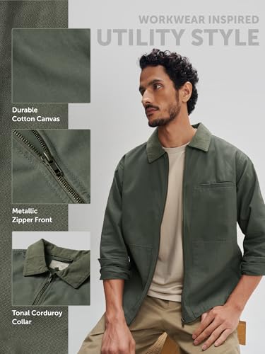 XYXX Store XYXX Men's Canvas Cotton Jacket, Regular Fit - Image 3
