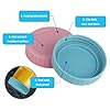 Vaincre 8PCS Mason Jar Lids - Colored Plastic Mason Lids Regular Mouth, Leak Proof Canning Covers with Silicone Rings for Ball, Kerr and More, Reusable Can Tops Caps Covers for Jars #4