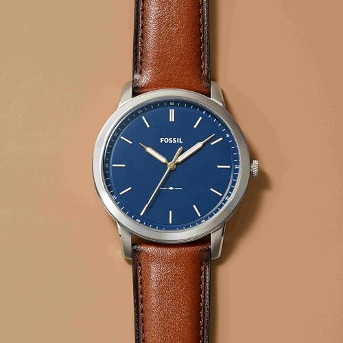 Image of Fossil Men's Minimalist Quartz Stainless Steel Three-Hand Watch for Men