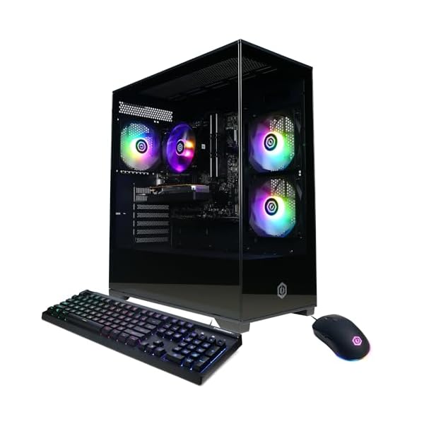 CyberPowerPC Gamer Master Gaming PC, AMD Ryzen 5 5500 3.6GHz, Radeon RX 6400 4GB, 16GB DDR4, 500GB PCIe Gen4 SSD, WiFi Ready & Windows 11 Home (GMA3100A)