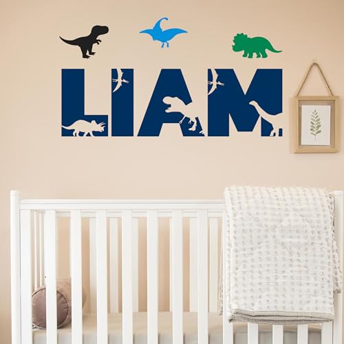 Vinilo Decorativo Infantil Personalizable Tema Dinosaurio miniatura 5