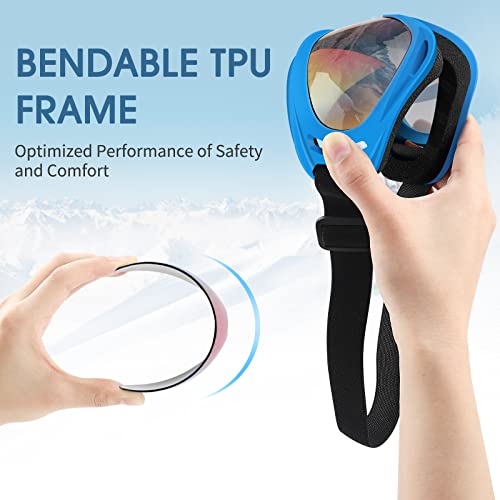 Vatefery Ski Goggles,Skiing Snowboard Goggles for Men & Women kids,Boys & Girls - Image 4