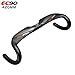 tingtin Curva Manubrio Manubrio in Fibra di Carbonio Bici da Strada Ciclismo da Corsa in Bicicletta, Manubrio da Bicicletta in Fibra di Carbonio 420mm