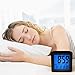 Plumeet Digital Alarm Clock Kids Alarm Clock with Snooze and Nightlight - Easy Setting Silicone Clock Display Time, Date - Loud Alarm Clock for Bedroom - Battery Powered (Black)