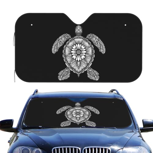 Couverture pare-brise avant voiture contre surchauffe volant mandala S