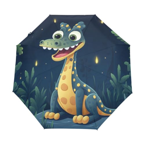 Parapluie automatique anti UV ultra-léger et compact avec motif girafe