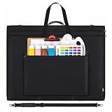 JJRING 32x42 Art Portfolio Tote Bag - Large Carrying Storage Case with Handle & Adjustable Shoulder Strap, Portfolio Folder for Artwork, Posters, Canvas, Drawing Boards