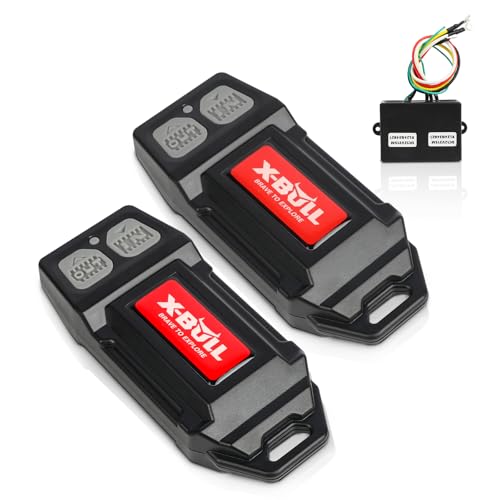 X-BULL Wireless Remote Kit 12V Winch 2 Remote Control Kit Handset Switch Car ATV SUV